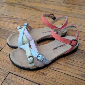 Gea Waldviertler Papallona Comfort Flat Sandals - wide toe box, size 37F